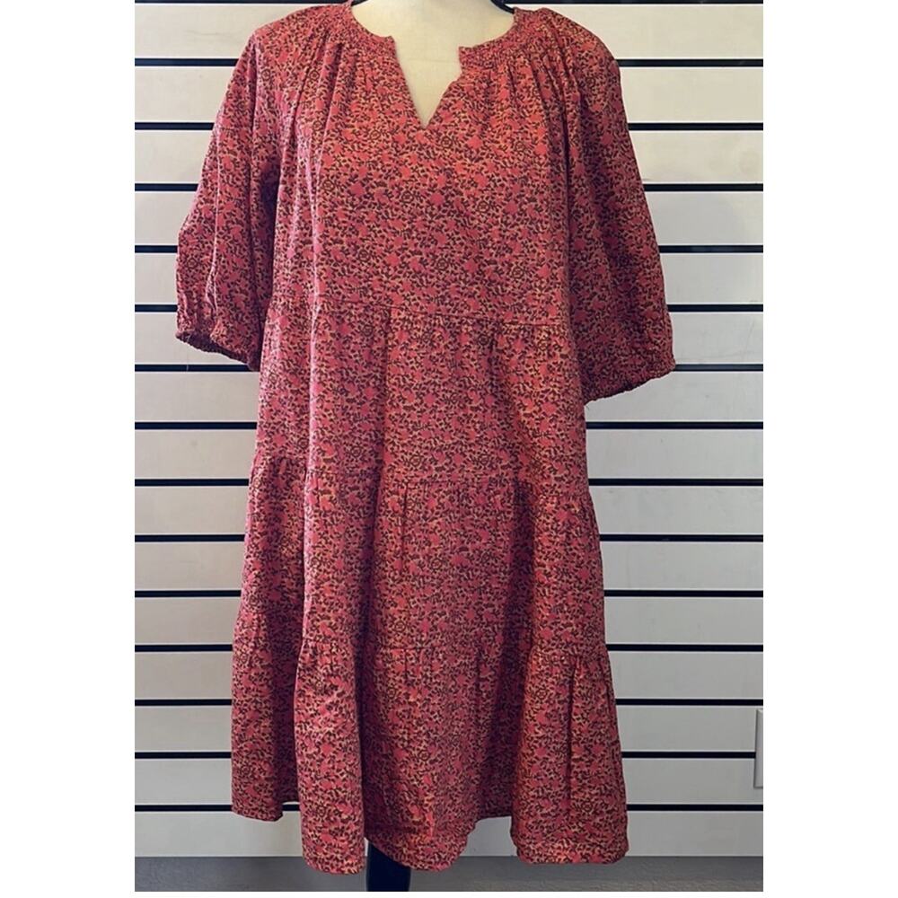 Universal Thread Red Floral Midi Dress